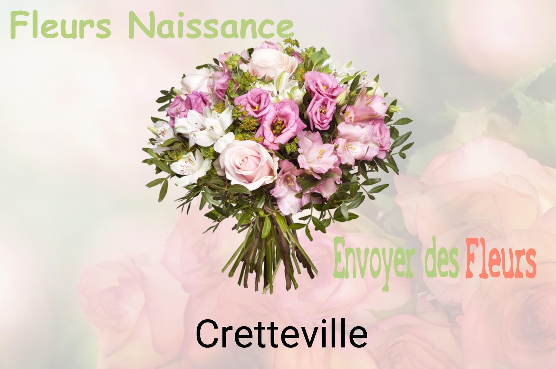 Bouquet de fleurs de naissance livré à Cretteville